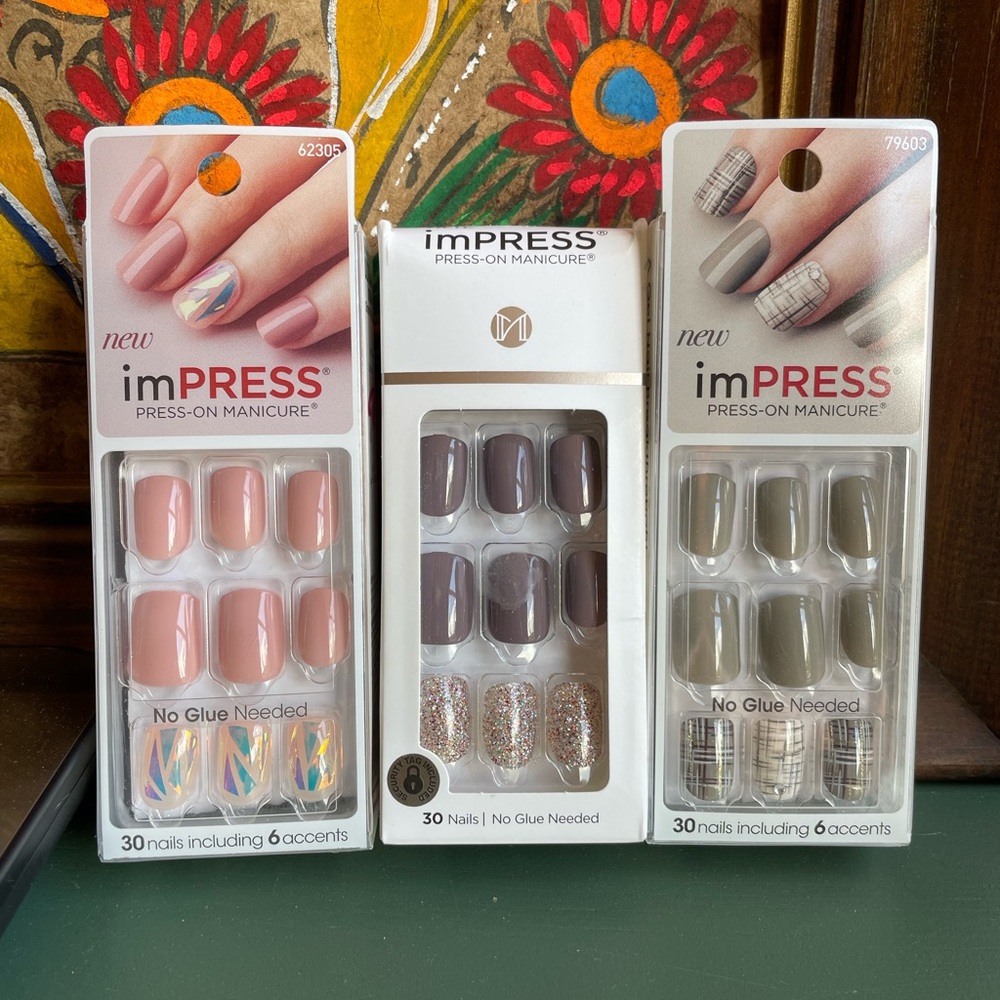 Impress Press-On Manicure (3-pack) NWT